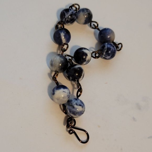 Handmade Sodalite Bead Bracelet – Natural Gemstone Jewelry - Picture 4 of 4